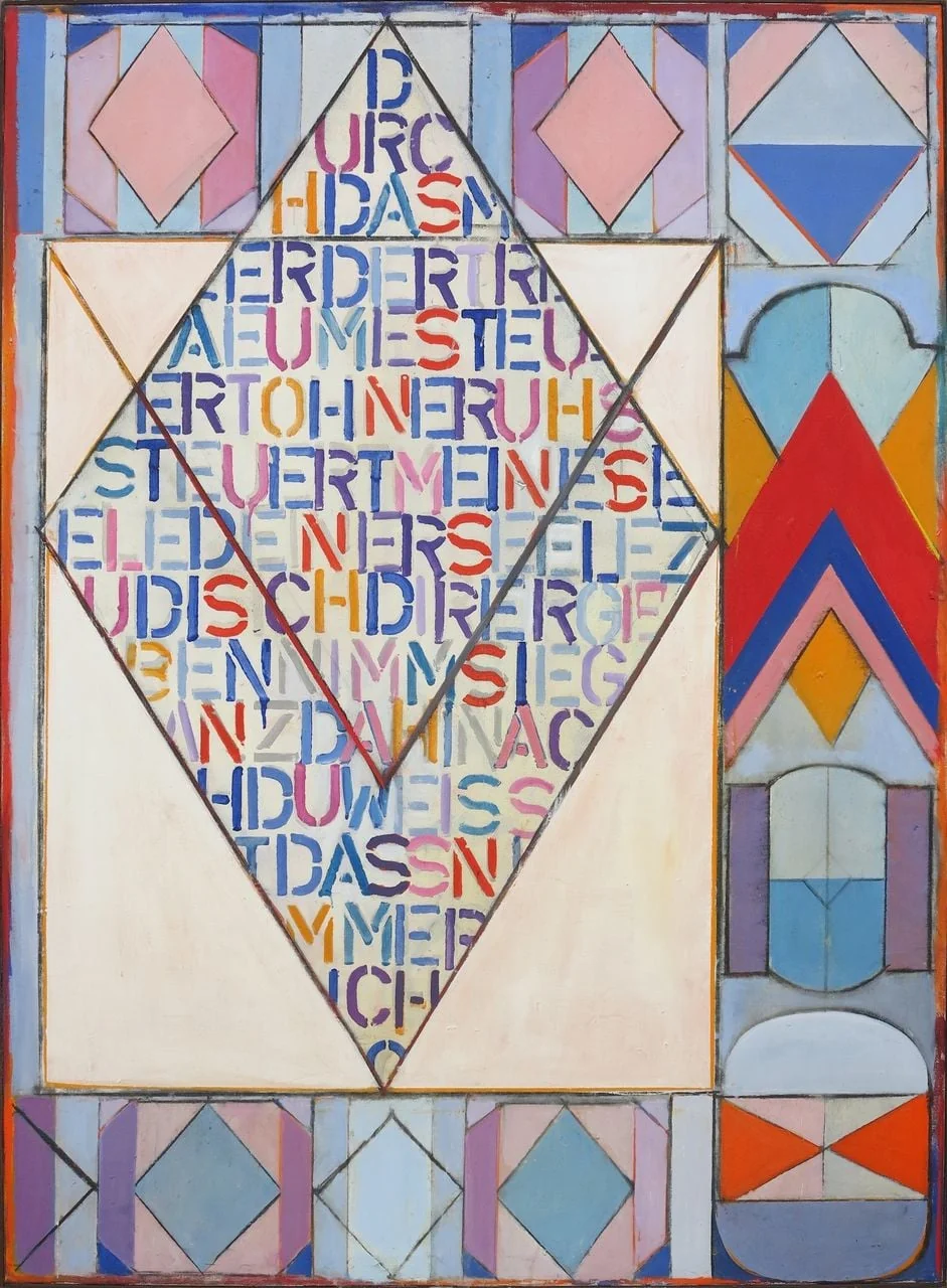 Spoerri, Cristina - Malerei, Brief A, detail
