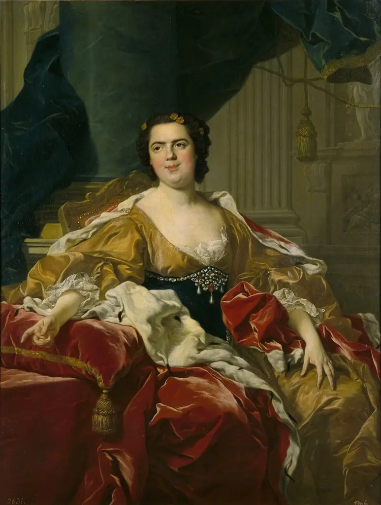 Louise-Élisabeth of France, Wife of the Infante Philip, Future Duke of Parma, by Louis-Michel van Loo, oil, 1745