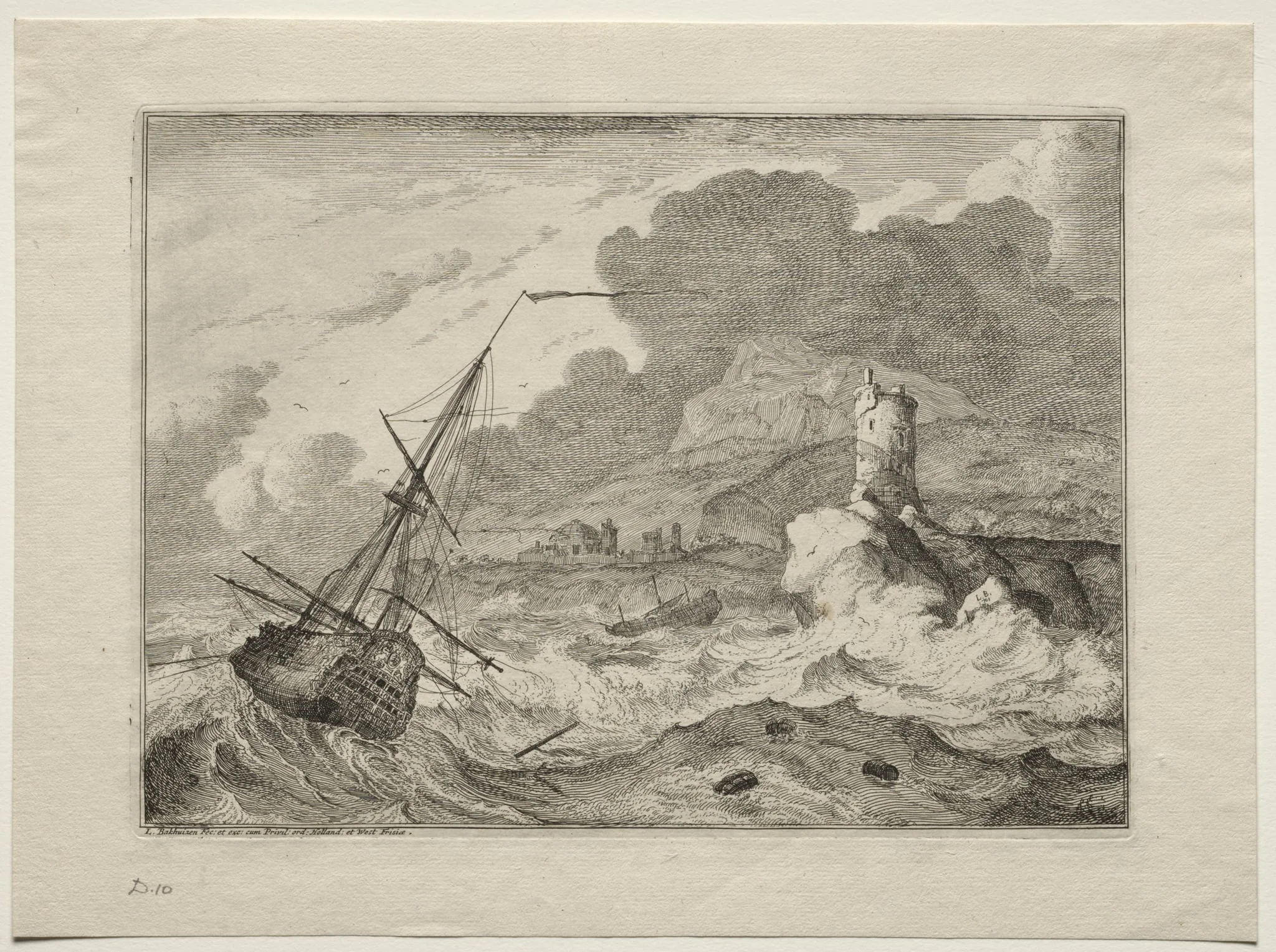 Storm at Sea, detail