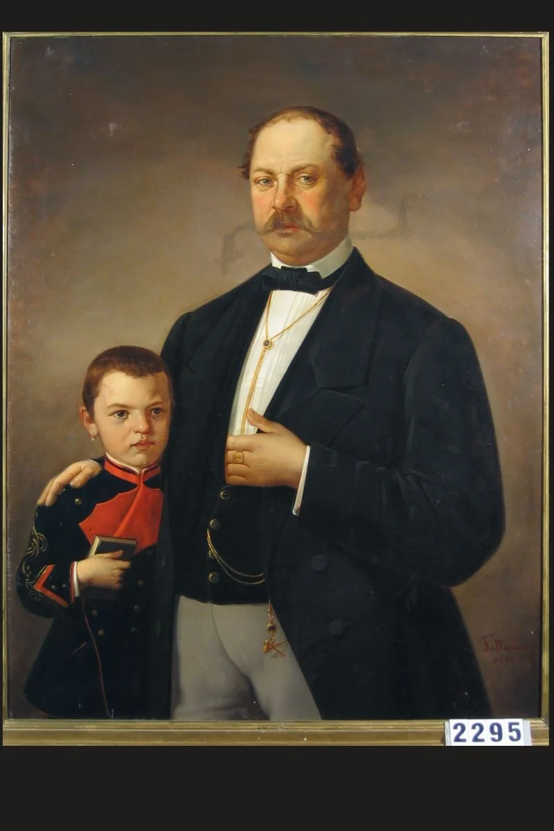 Dublu portret (tatăl și fiul), detail