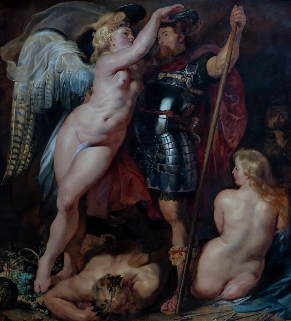 The Coronation of the Hero of Virtue, by Peter Paul Rubens, oil, 1613