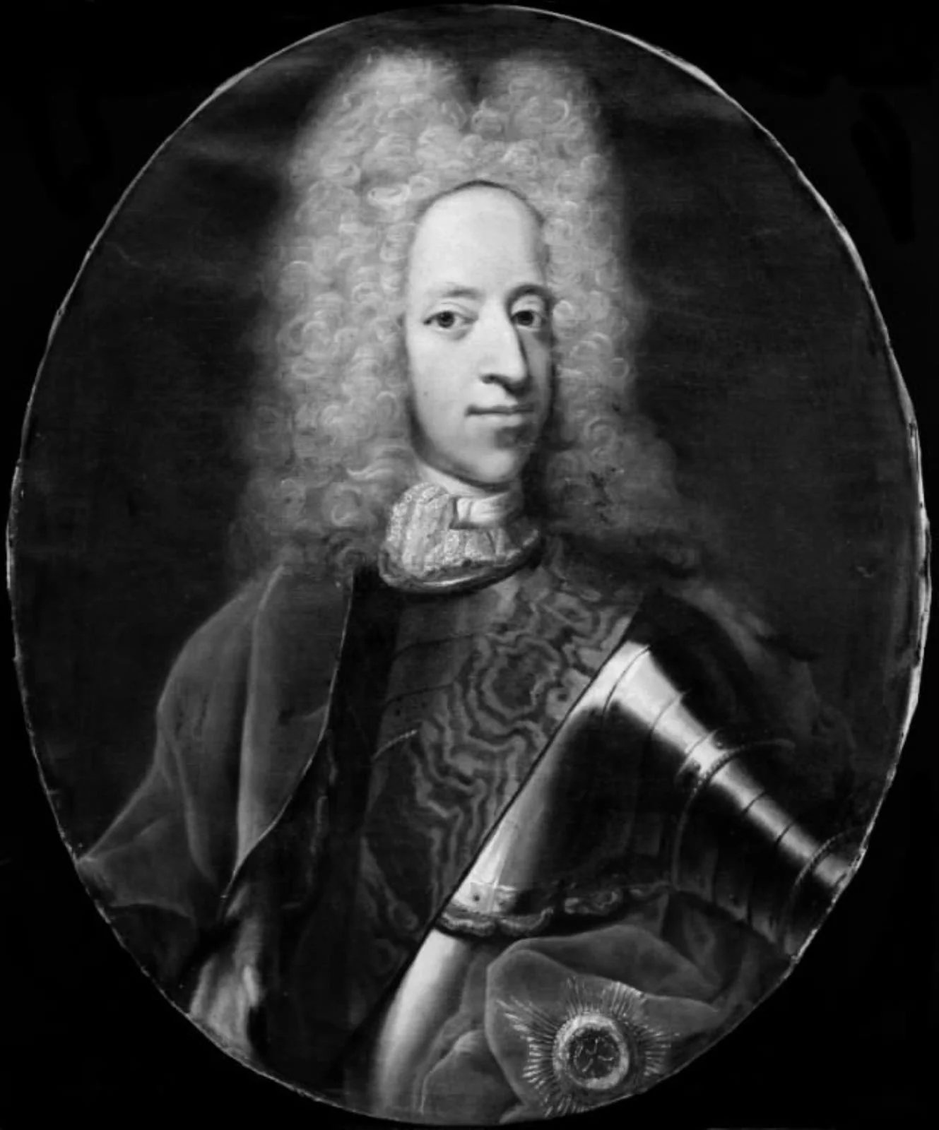 Kong Christian VI som prins, detail