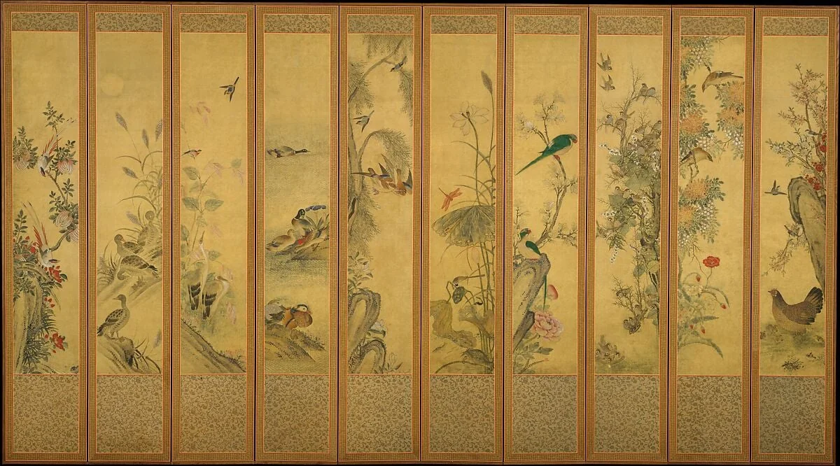 작자미상 화조도 조선|作者未詳 花鳥圖 朝鮮|Birds and Flowers, detail