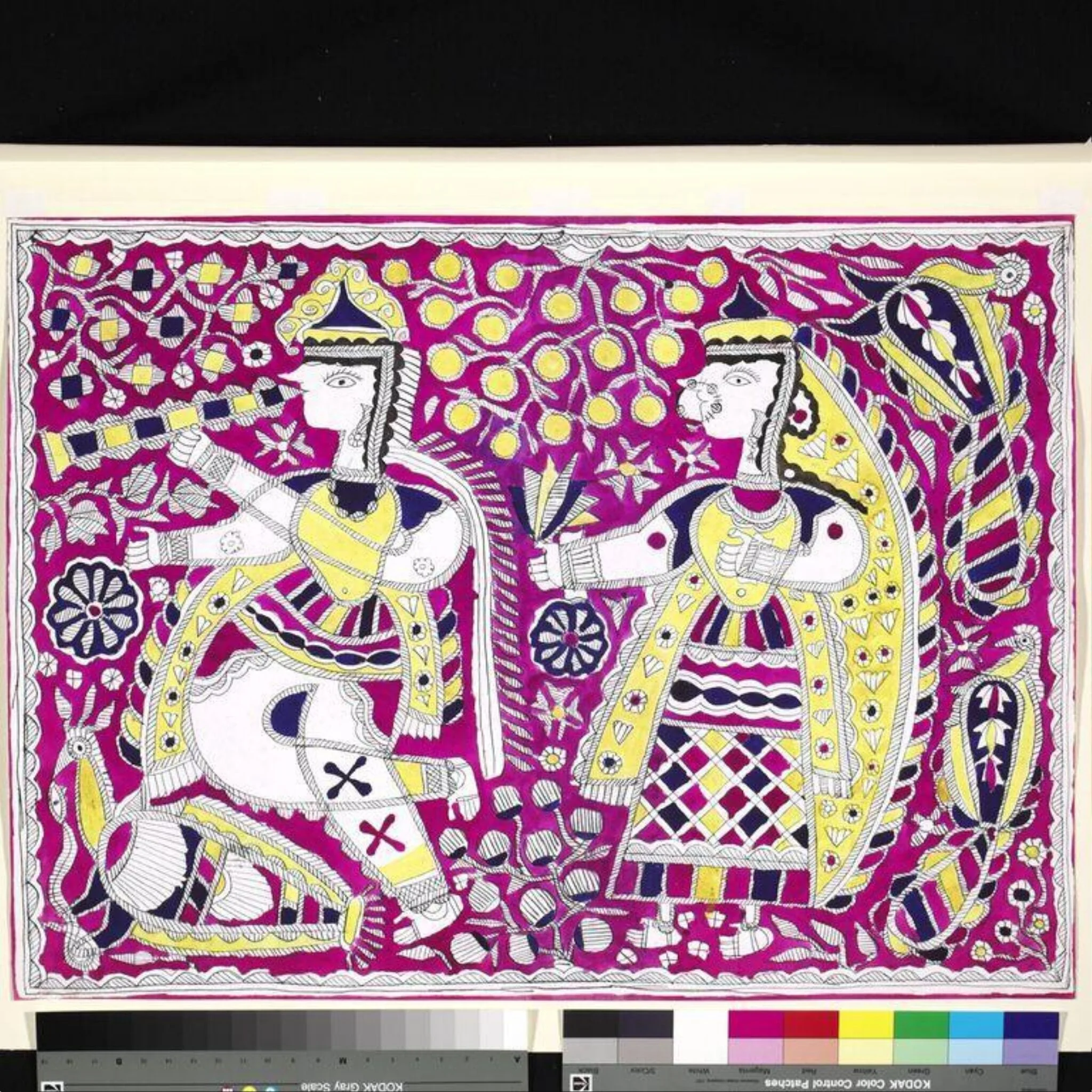 Krishna and Radha, detail
