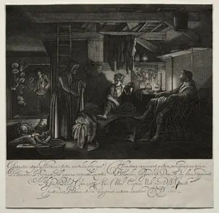 Jupiter and Mercury at the House of Philemon and Baucis, by Hendrik Goudt, 1613
