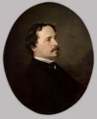 Portrait of Kornel Ujejski, by Andrzej Grabowski, oil, 1868