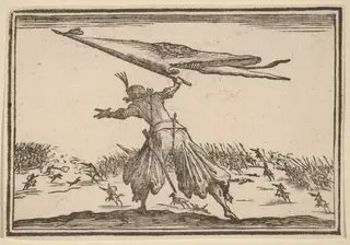 Standard Bearer, by Edouard Eckman, ink, 1621