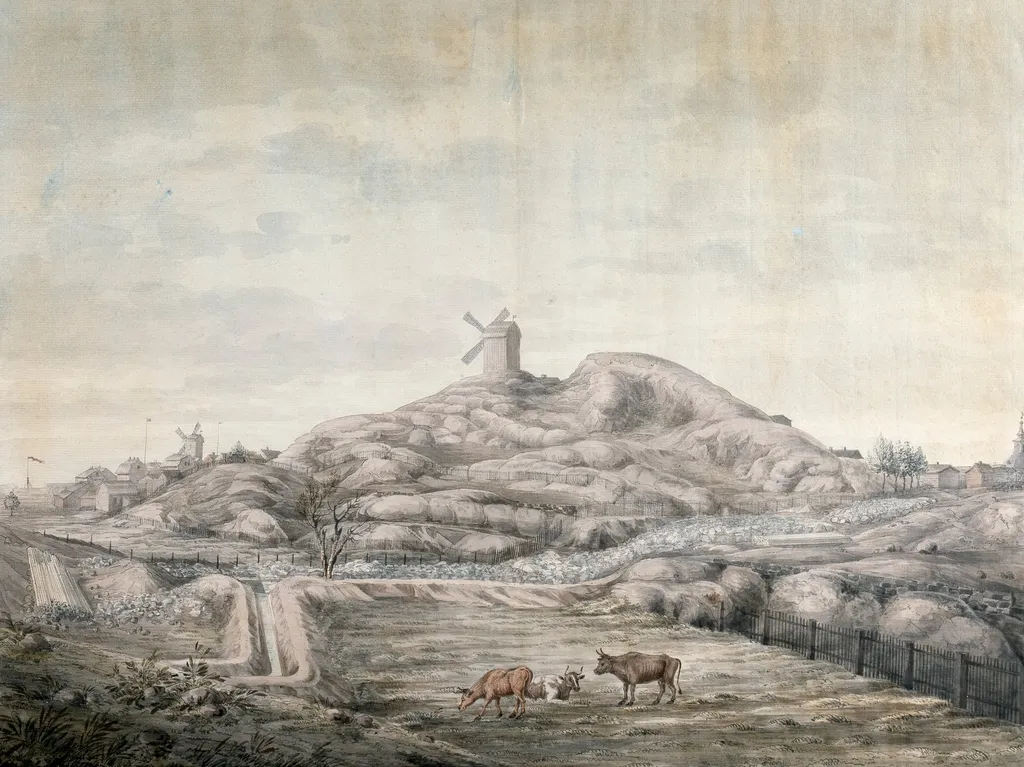 Nuuskamyllynmäki, by Carl Ludvig Engel, 1819