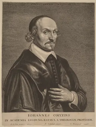 Johannes Cocceius, by Jonas Suyderhoff, ink, 1652