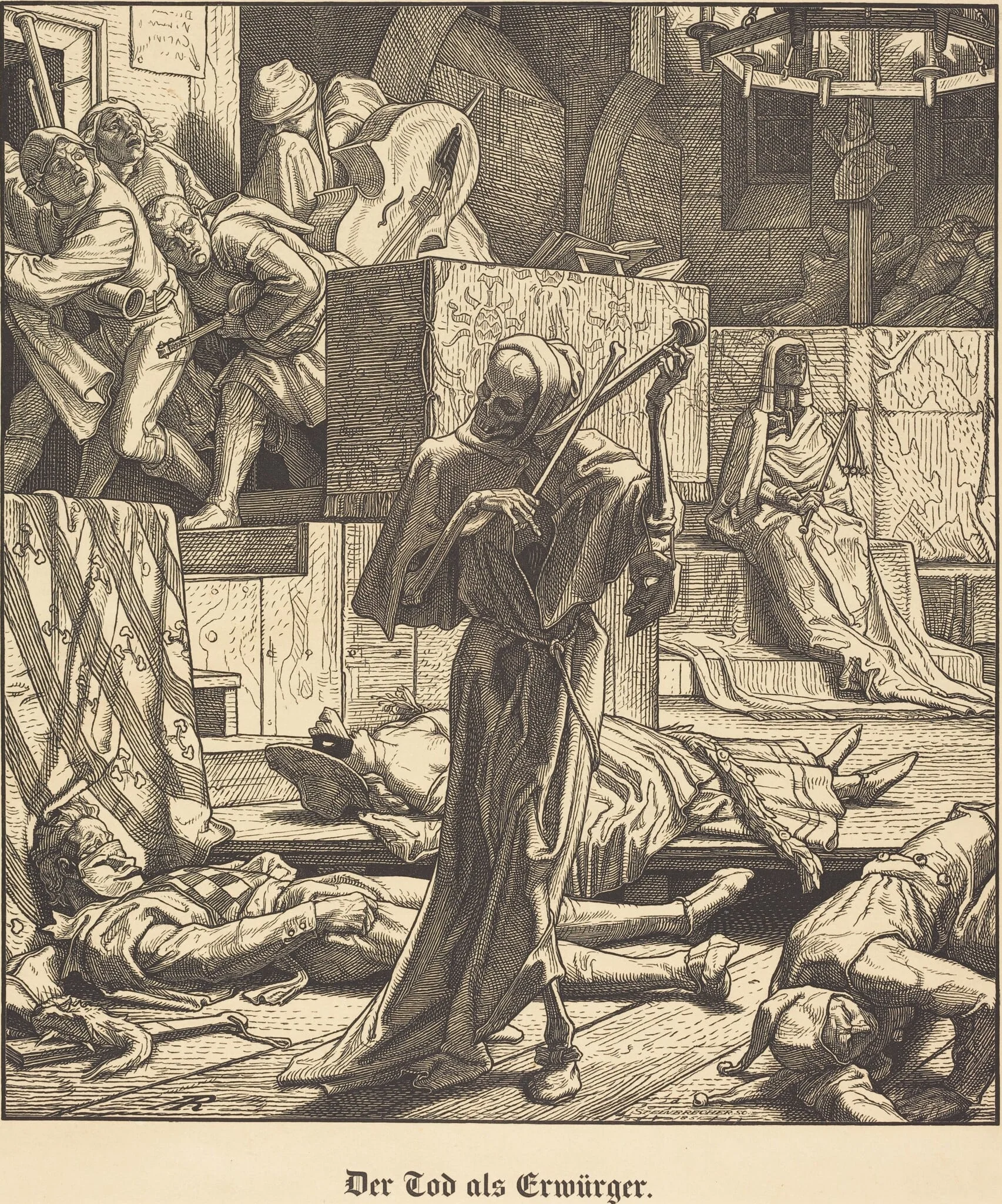 Der Tod als Erwürger (Death as a Strangler), detail