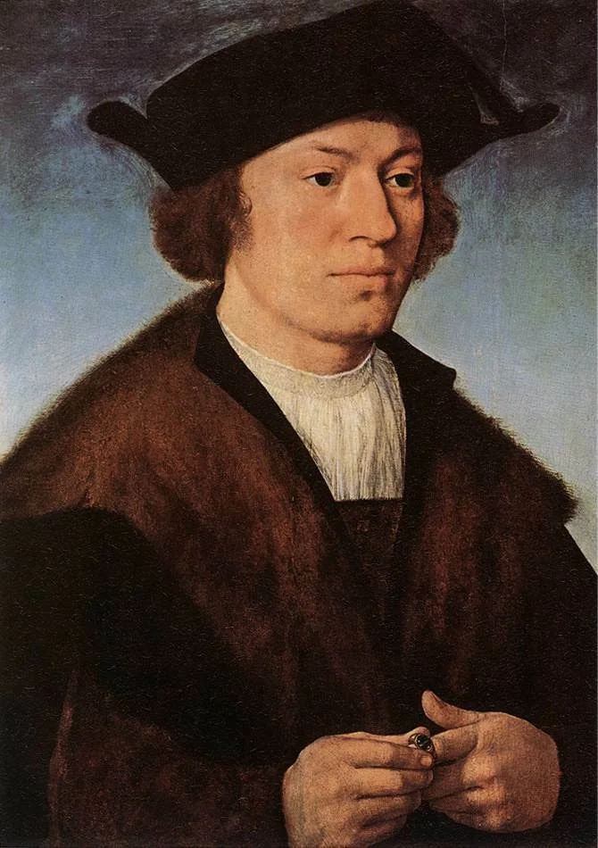 Portrait of a man, detail