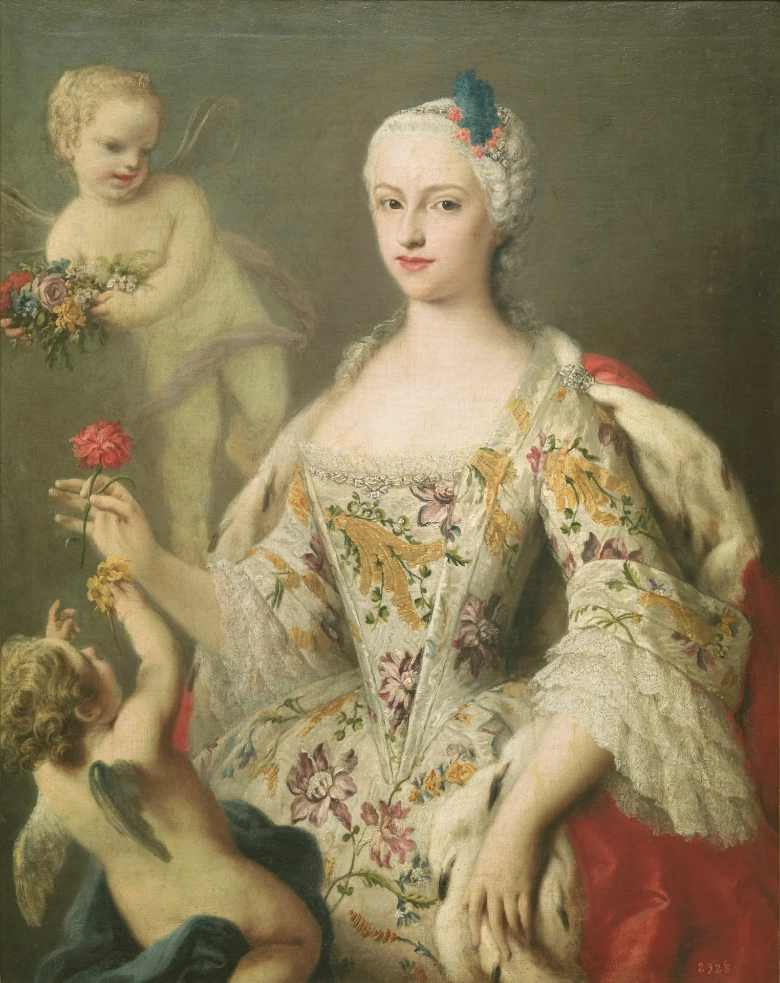 The Infanta María Antonia Fernanda, Daughter of Philip V, detail