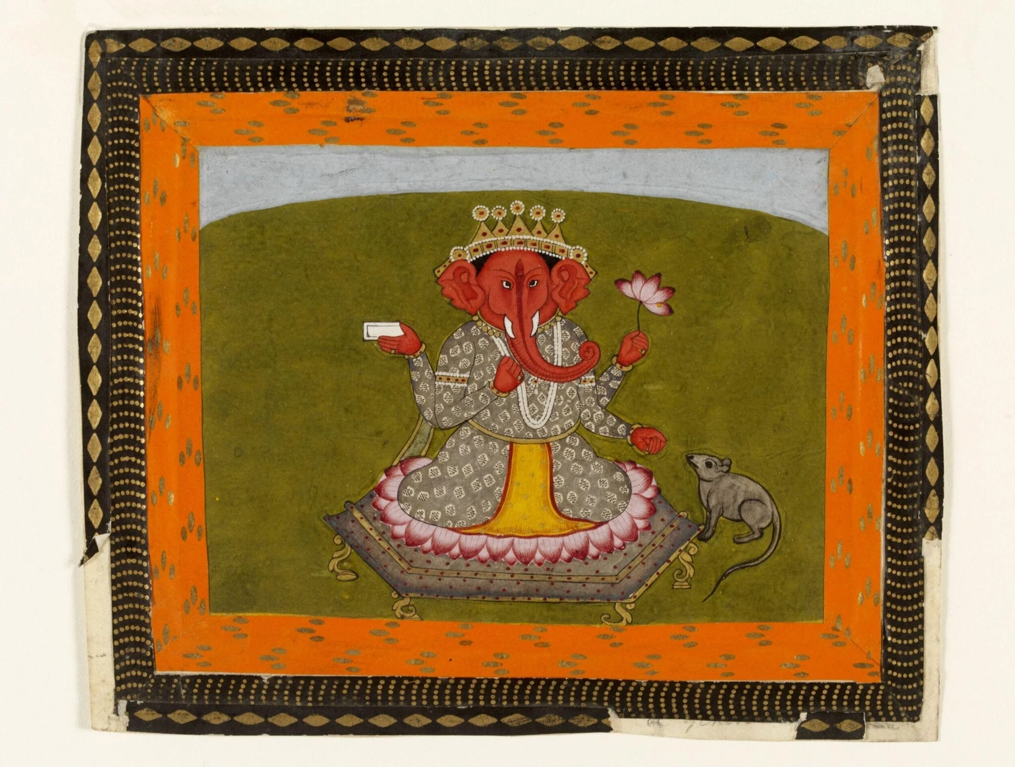 Shiva and Nandi, detail