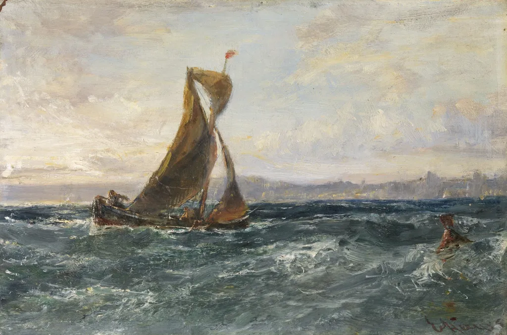 A View of Dublin Bay, by Edwin Hayes, oil, 1869