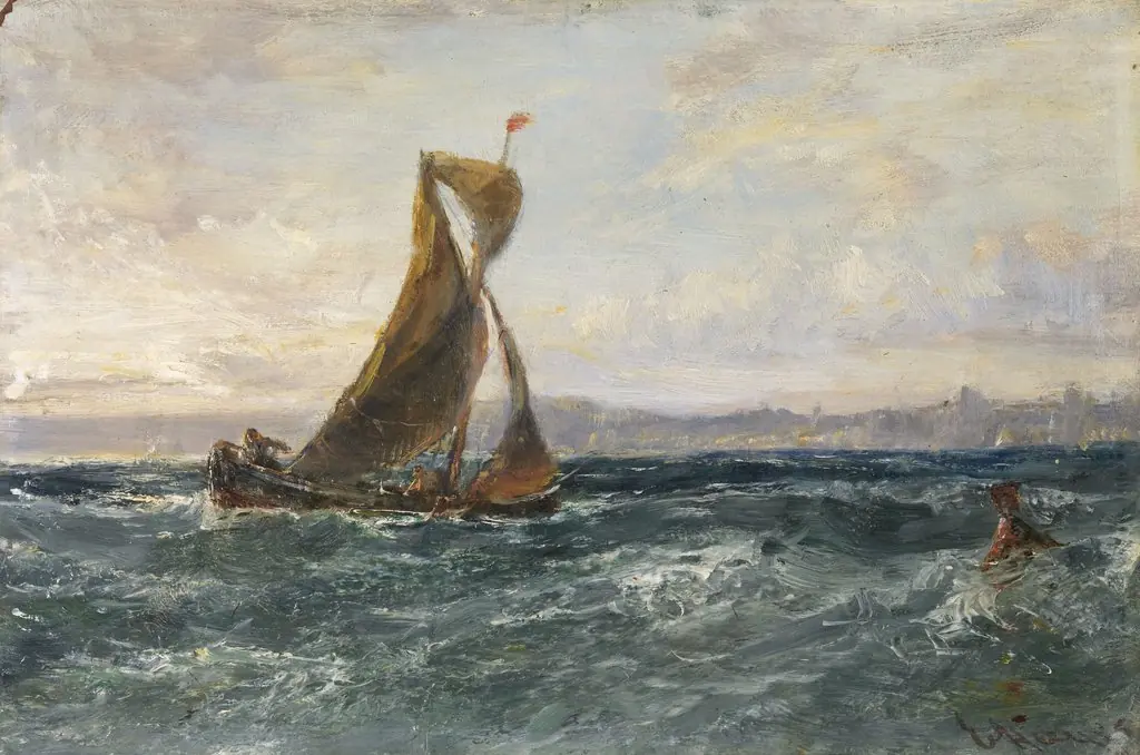 A View of Dublin Bay, by Edwin Hayes, oil, 1869