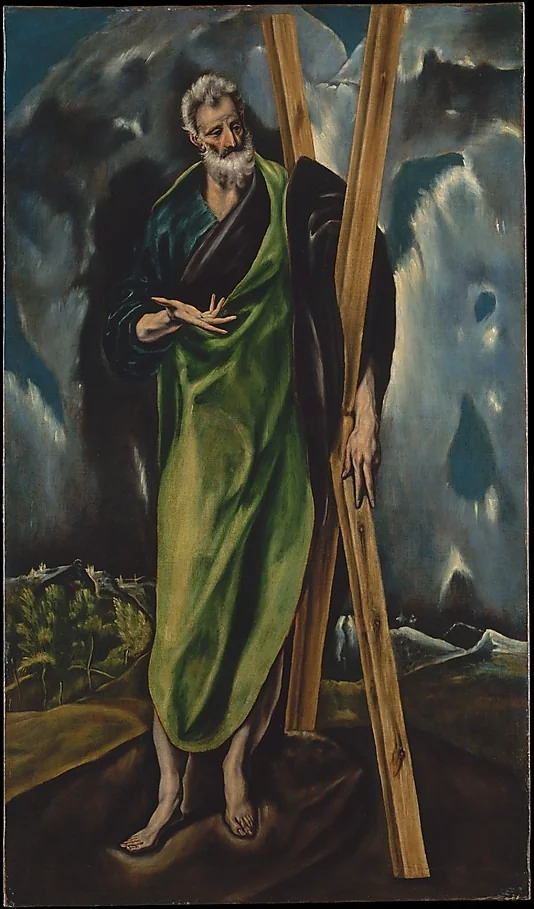 Saint Andrew, detail