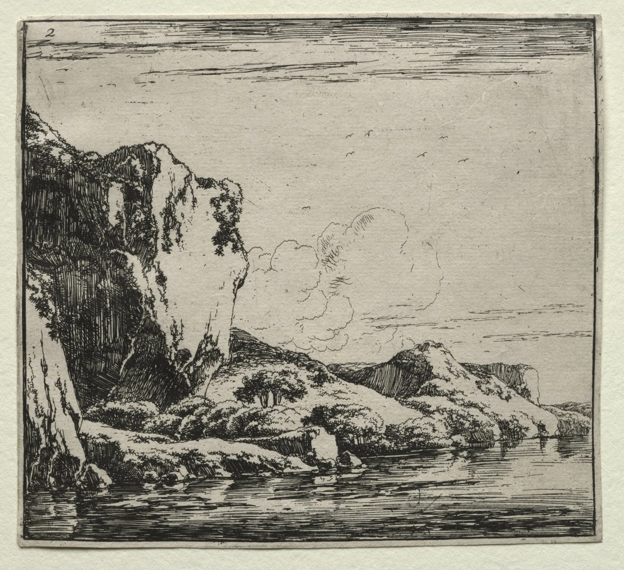 The Rock at the Border of a Large River, detail