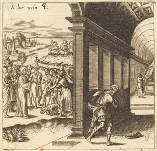 Christ the Teacher, by Léonard Gaultier, ink, 1578