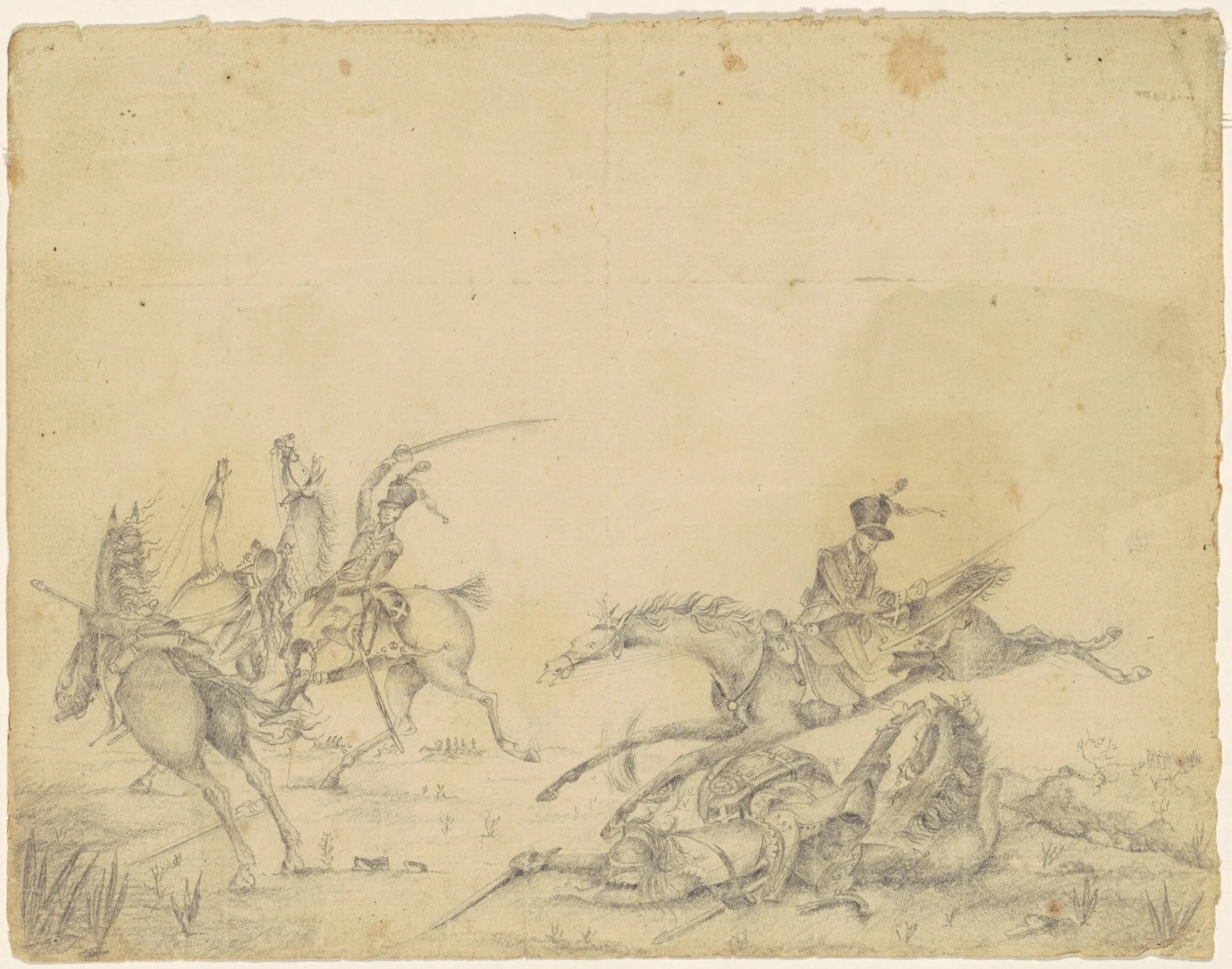 Cavaliers in Battle, detail