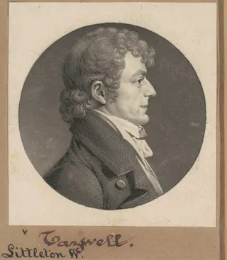 Littleton Waller Tazewell, by Charles B. J. Févret de Saint-Mémin, ink, 1808