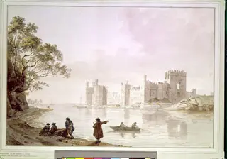Caernarvon Castle, by William Pars, watercolor, 1760