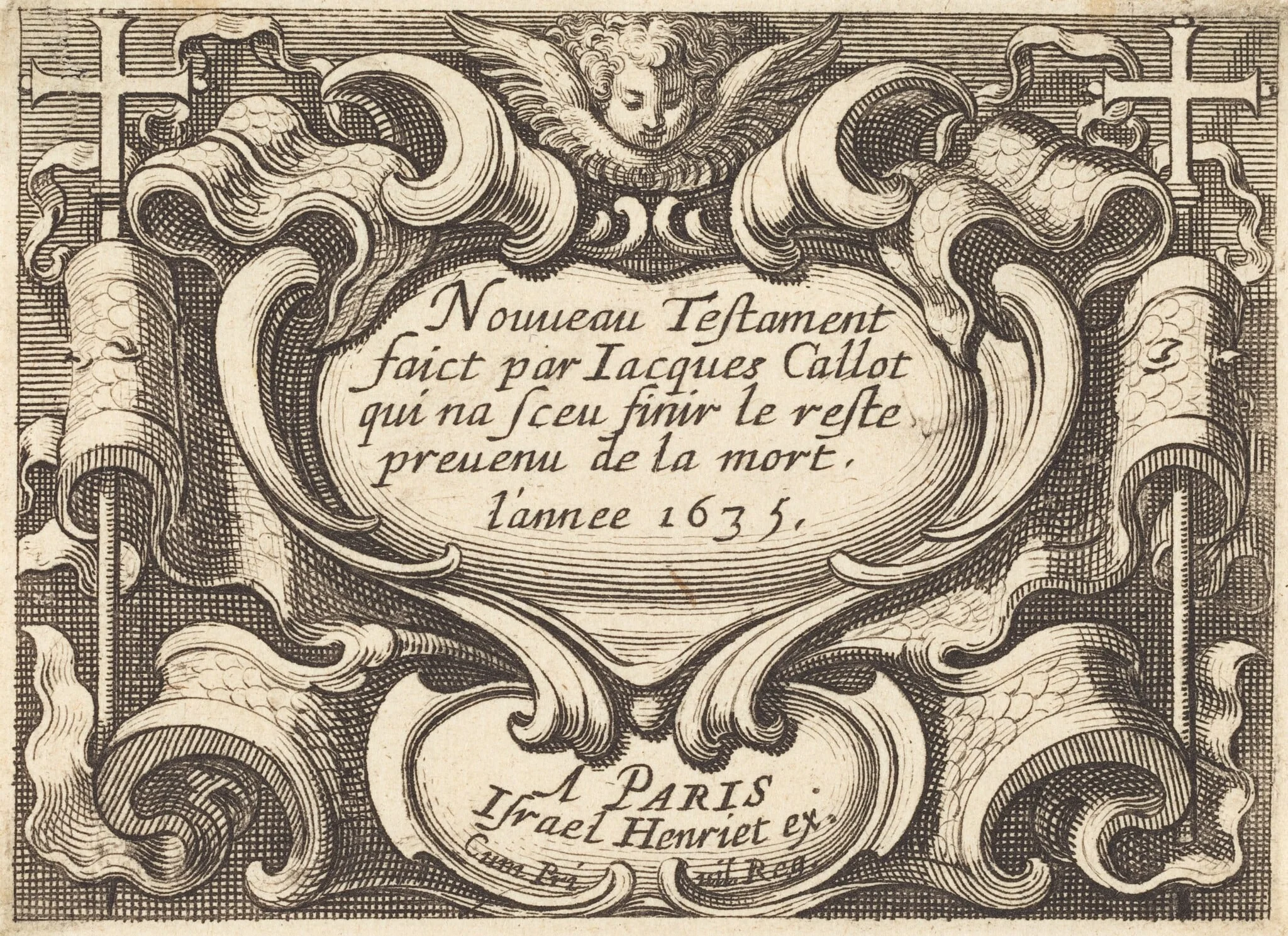 Frontispiece for Callot's "The New Testament", detail