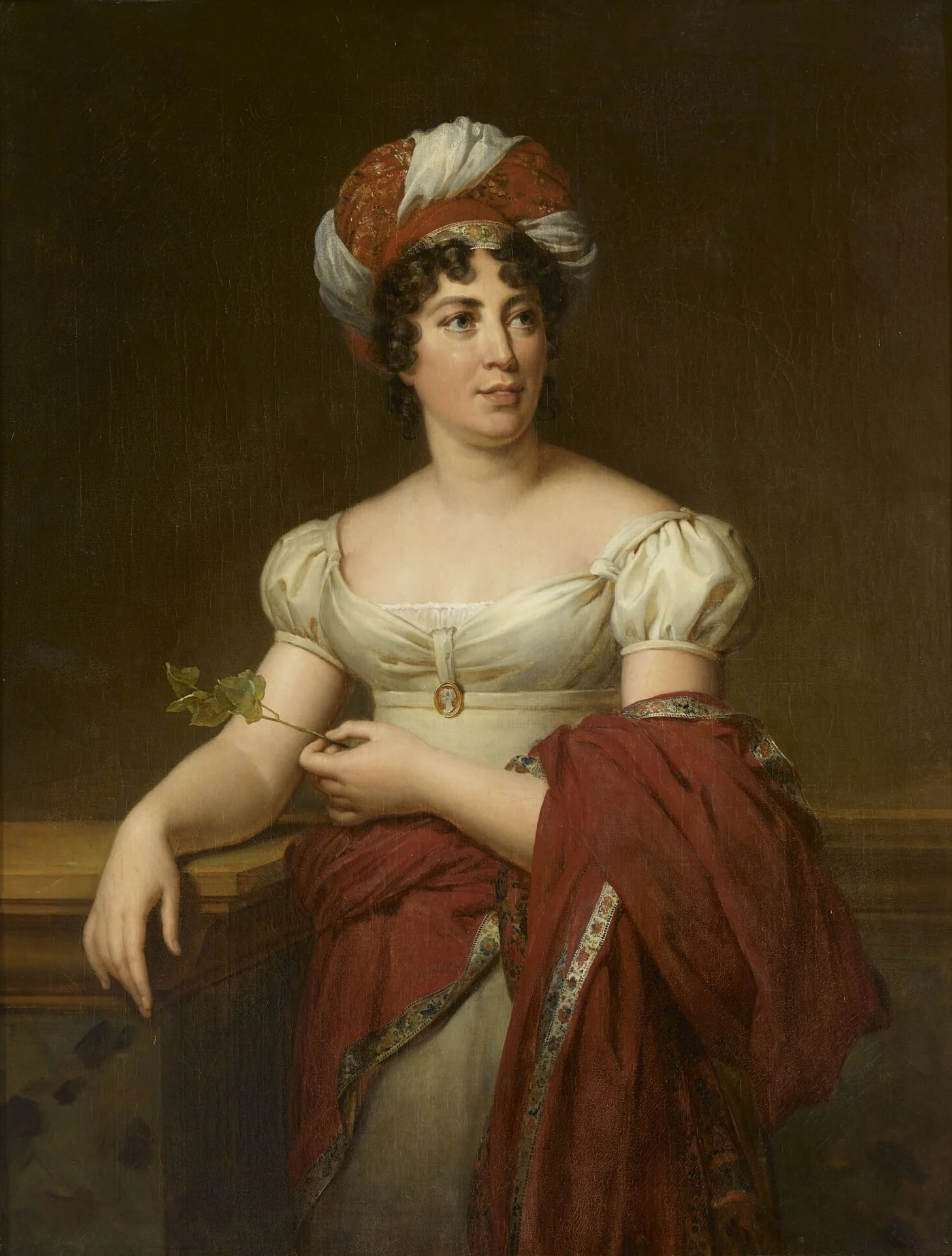 Portrait of Mme de Staël, detail