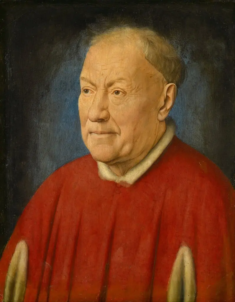 Portrait of Cardinal Niccolò Albergati, by Jan van Eyck, oil, 1438