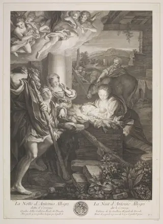 The Nativity, by Pierre Louis de Surugue, 1750