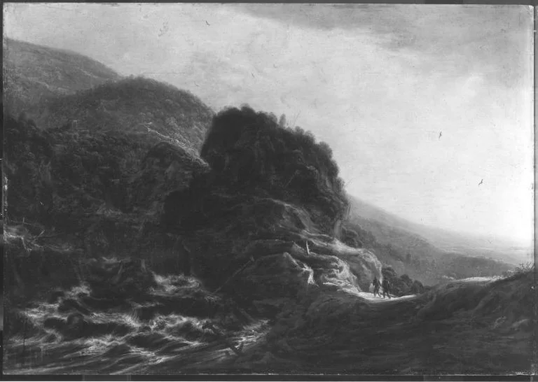 Abendlandschaft (zugeschrieben), detail