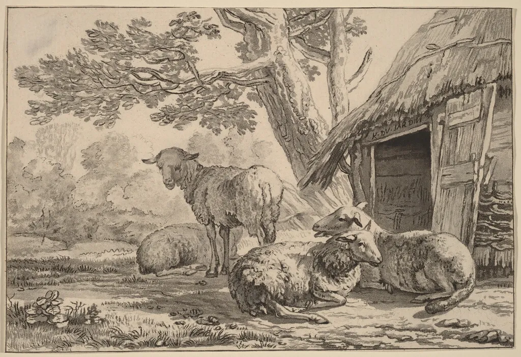 Sheepcote, by Jacobus Buys, chalk, 1781