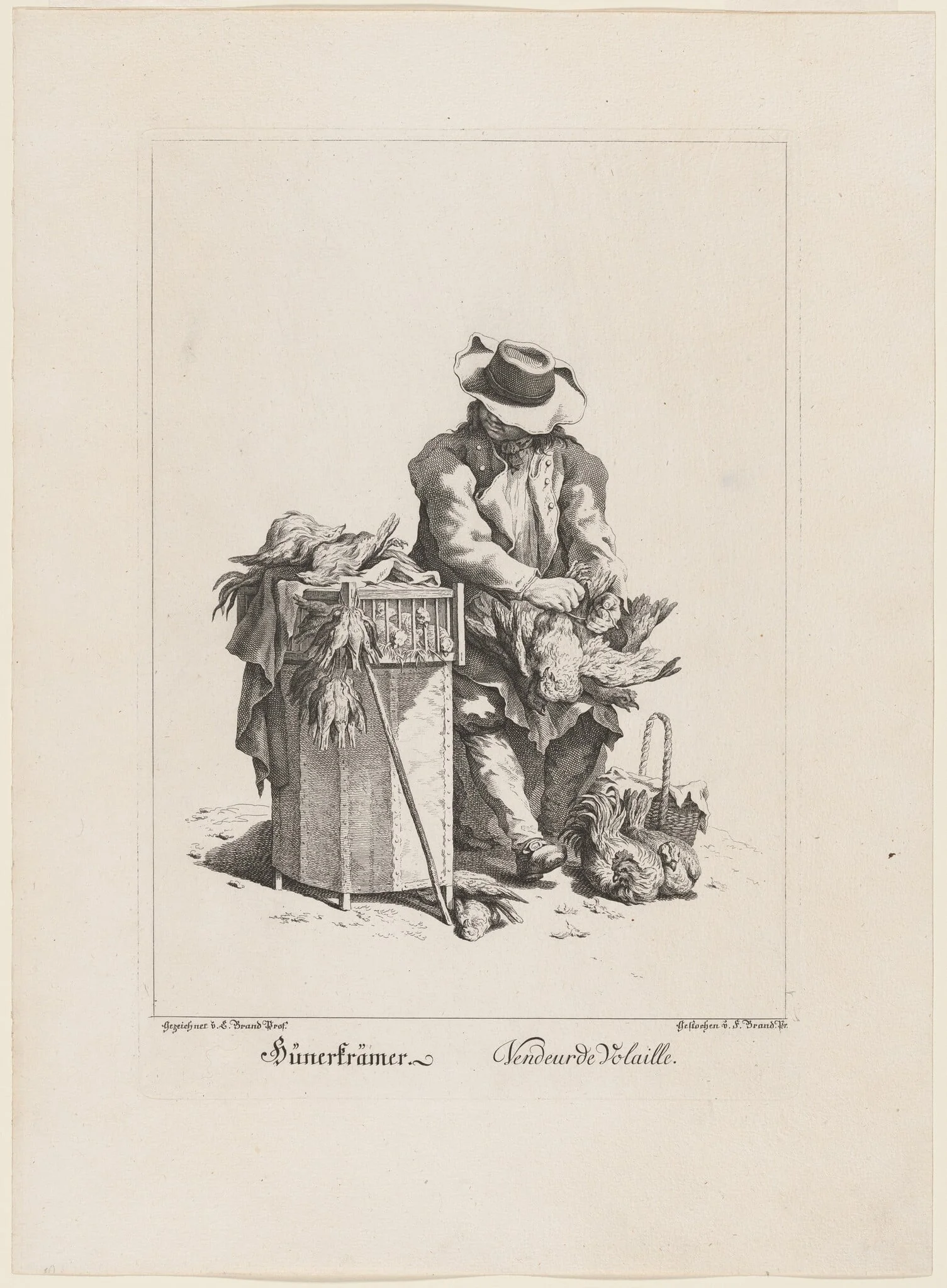 Hünerträmer (Poultry Seller), detail