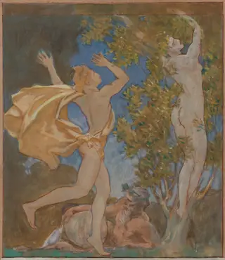 Apollo and Daphne, by John Singer Sargent, oil, 1918