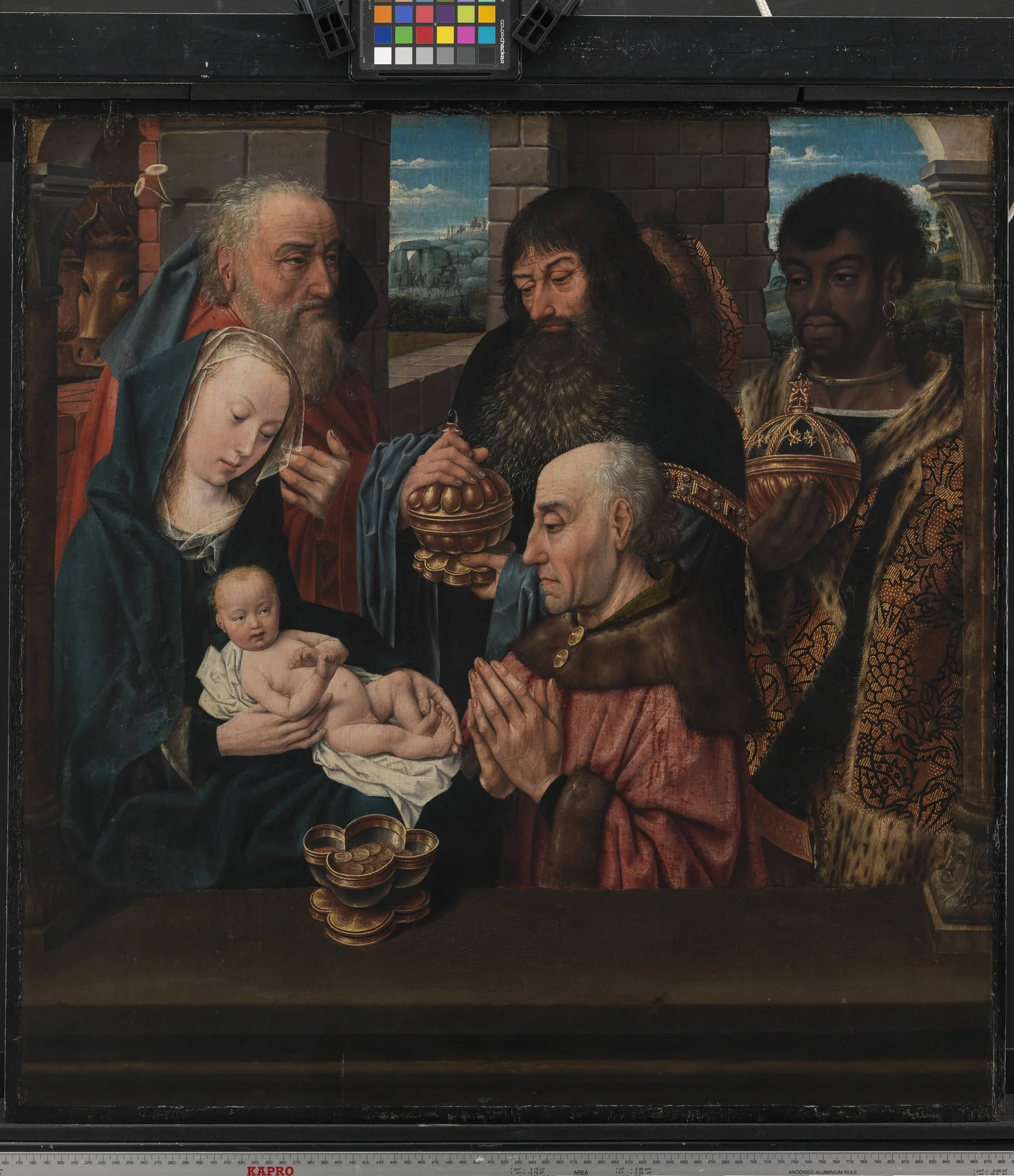 The Adoration of the Kings, detail