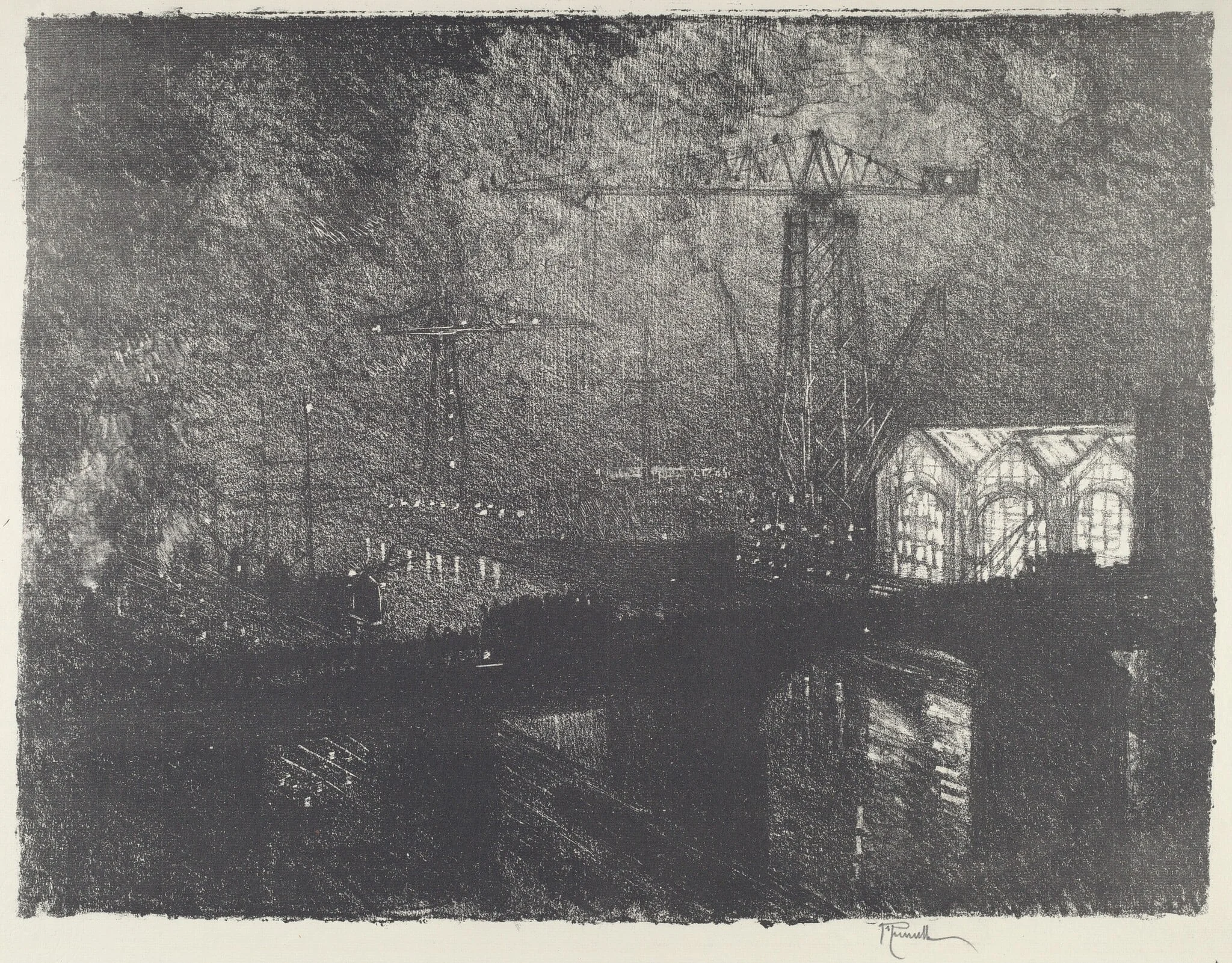 The Shops at Night, Changing Shifts, detail