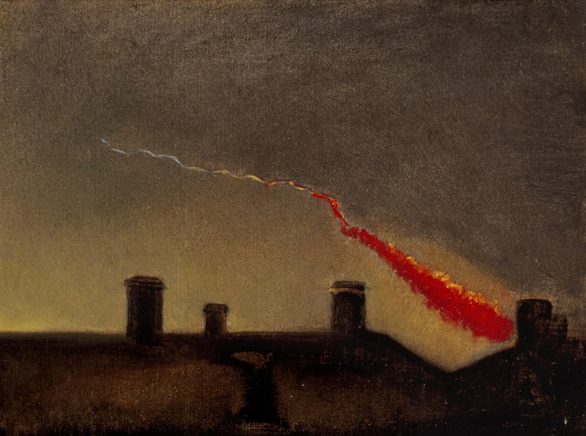 Meteori Helsingin taivaalla 29. 4. 1877, detail