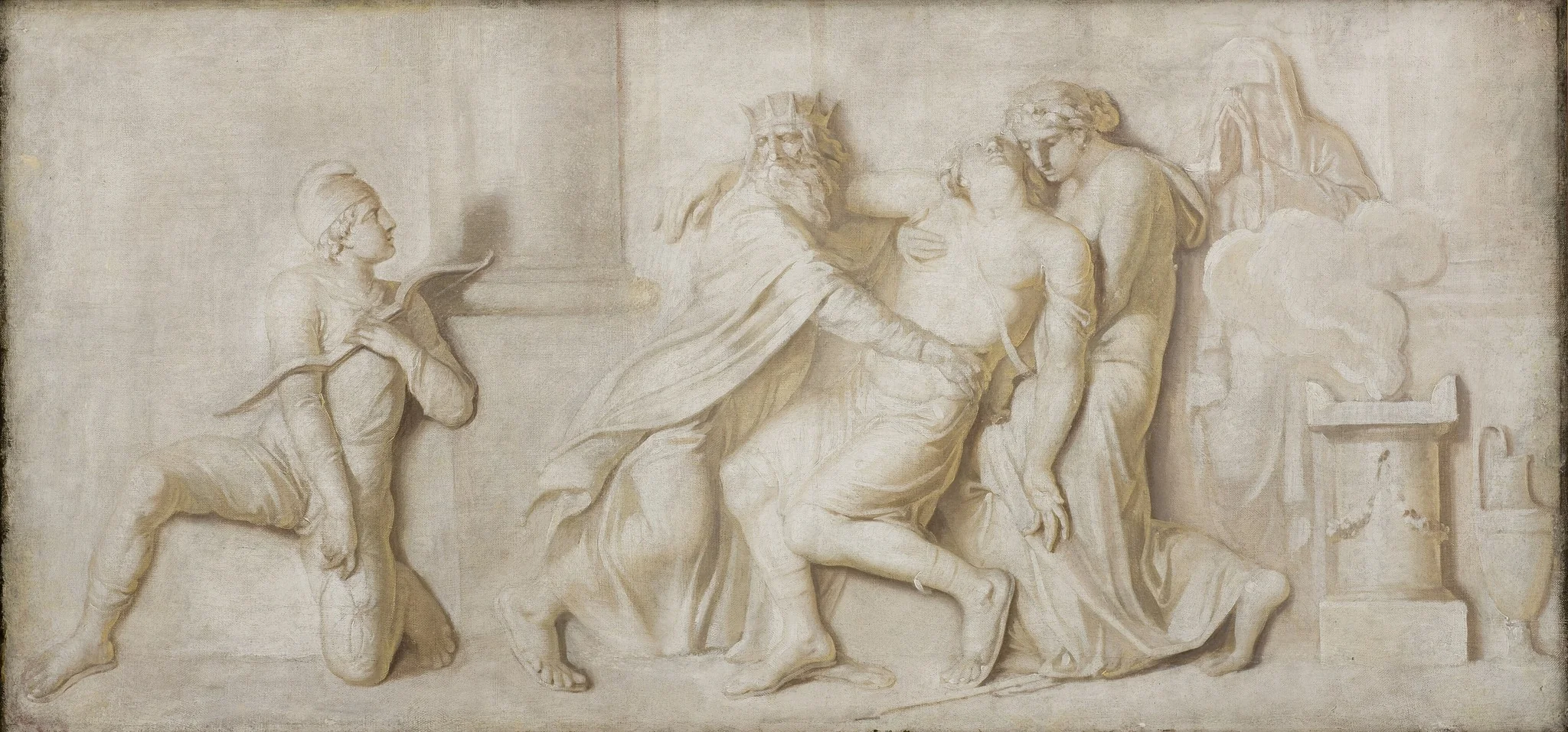 The Death of Achilles, detail