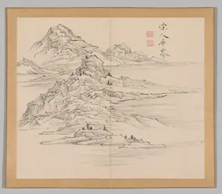 Reverberations of Taiga, Volume 1 (leaf 35), by Aoki Shukuya, 1704