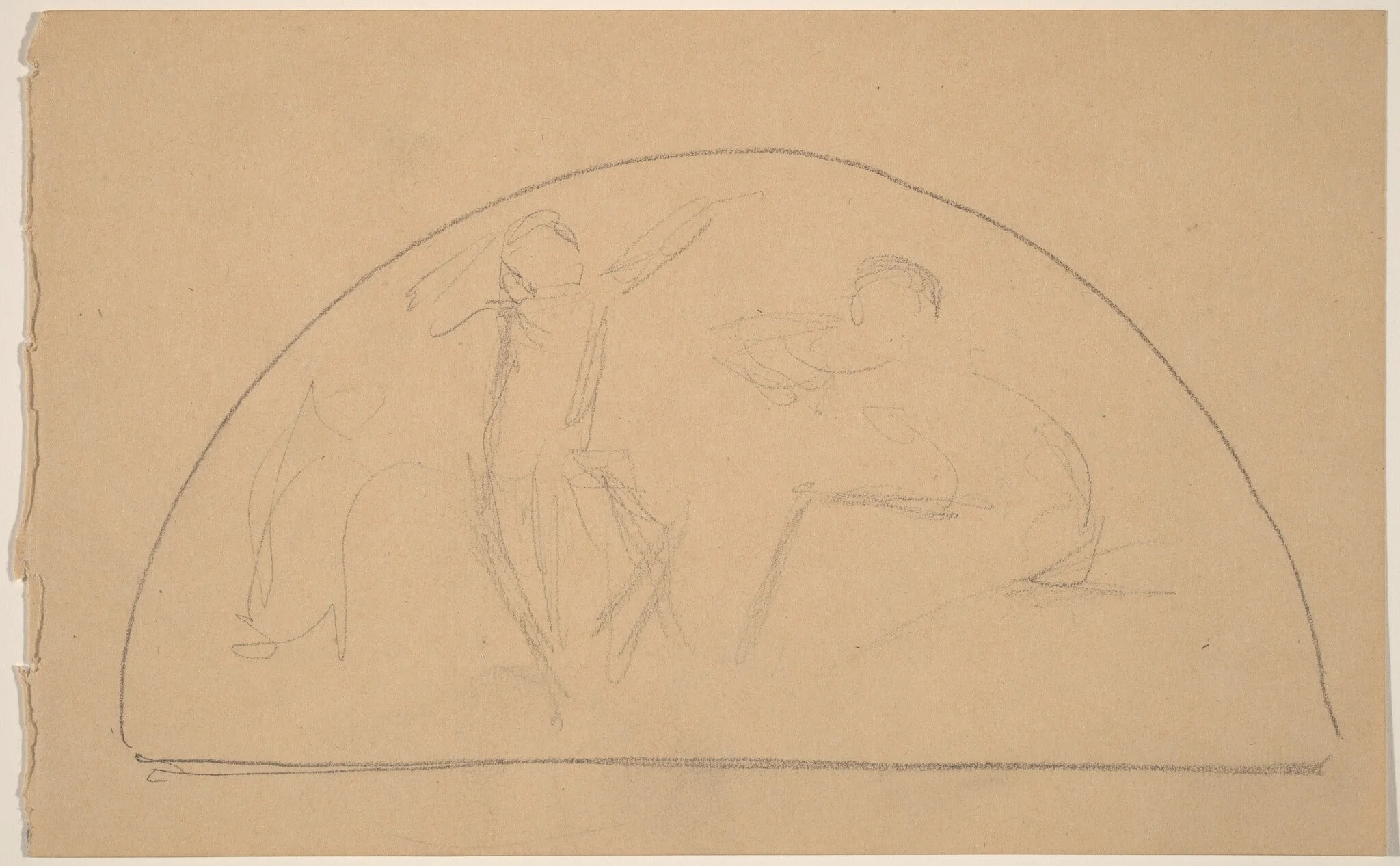 Study for a Lunette, detail