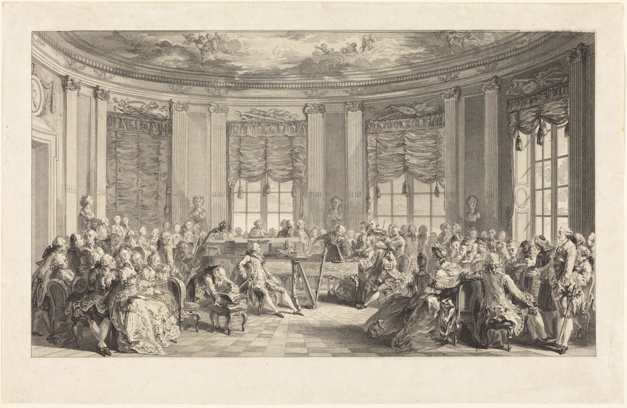 Le concert, detail
