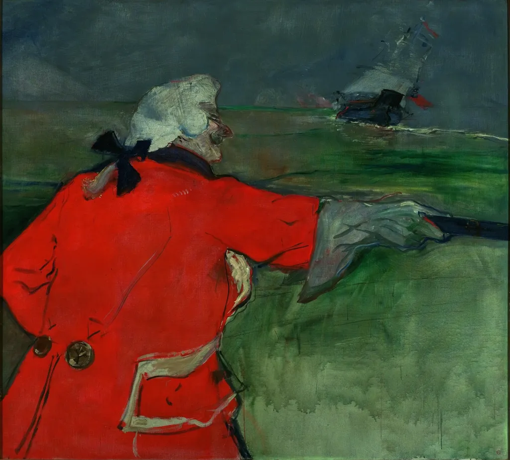 Paul Viaud em almirante do século XVIII, by Henri de Toulouse-Lautrec, oil, 1901