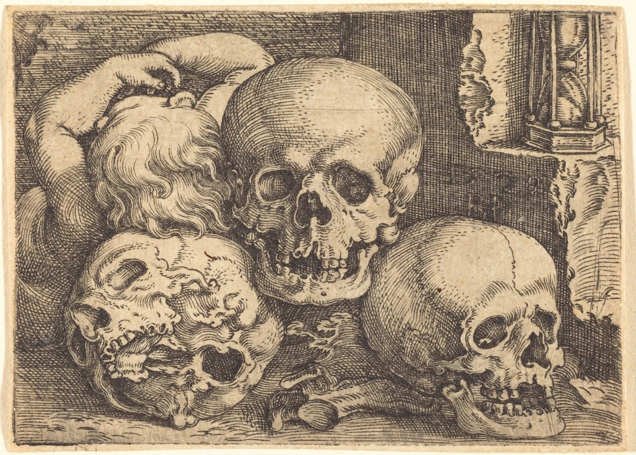 Child with Three Skulls, detail