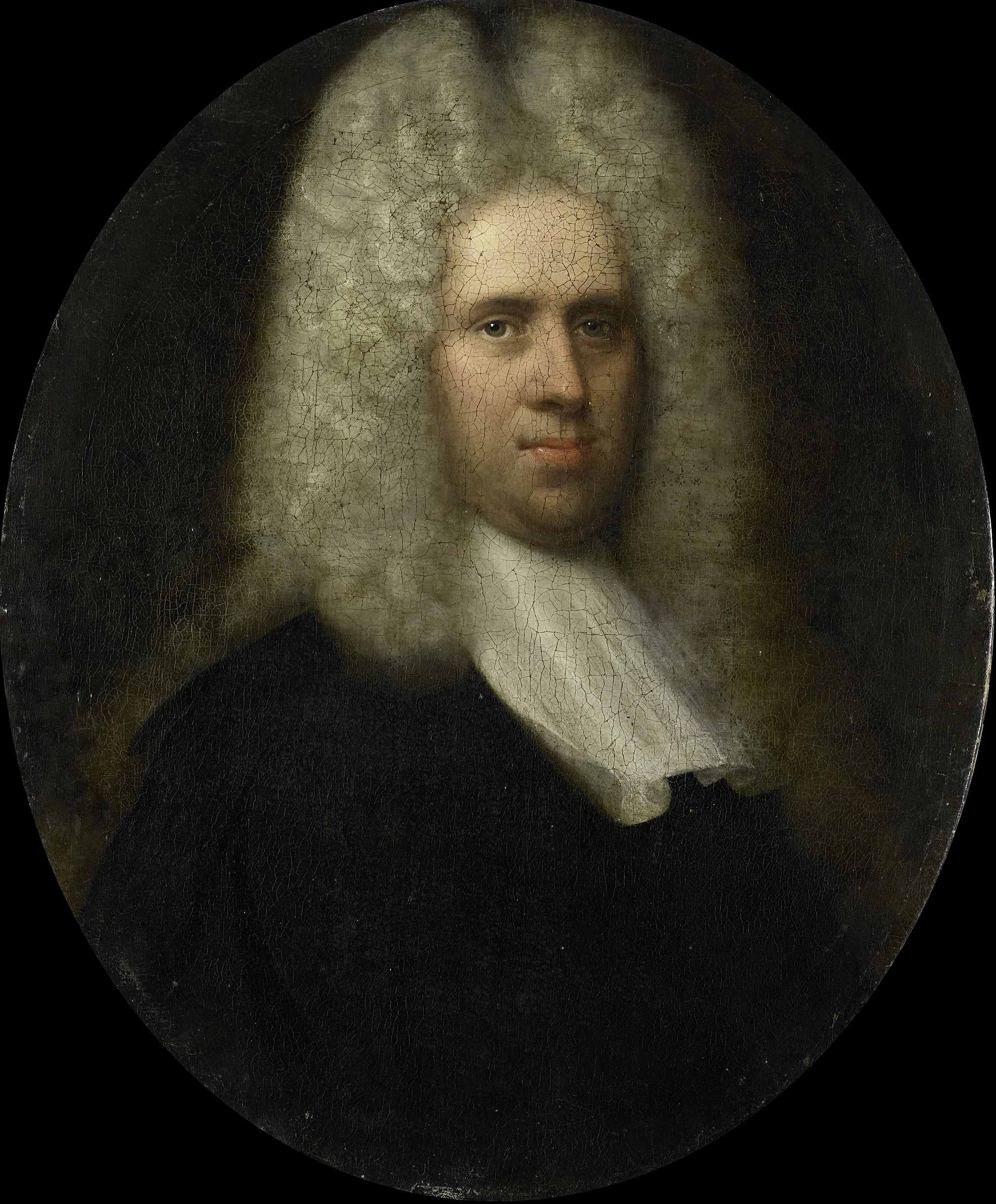 Portrait of Johan Arnold Zoutman, Husband of Anna Margaretha van Petcum, detail