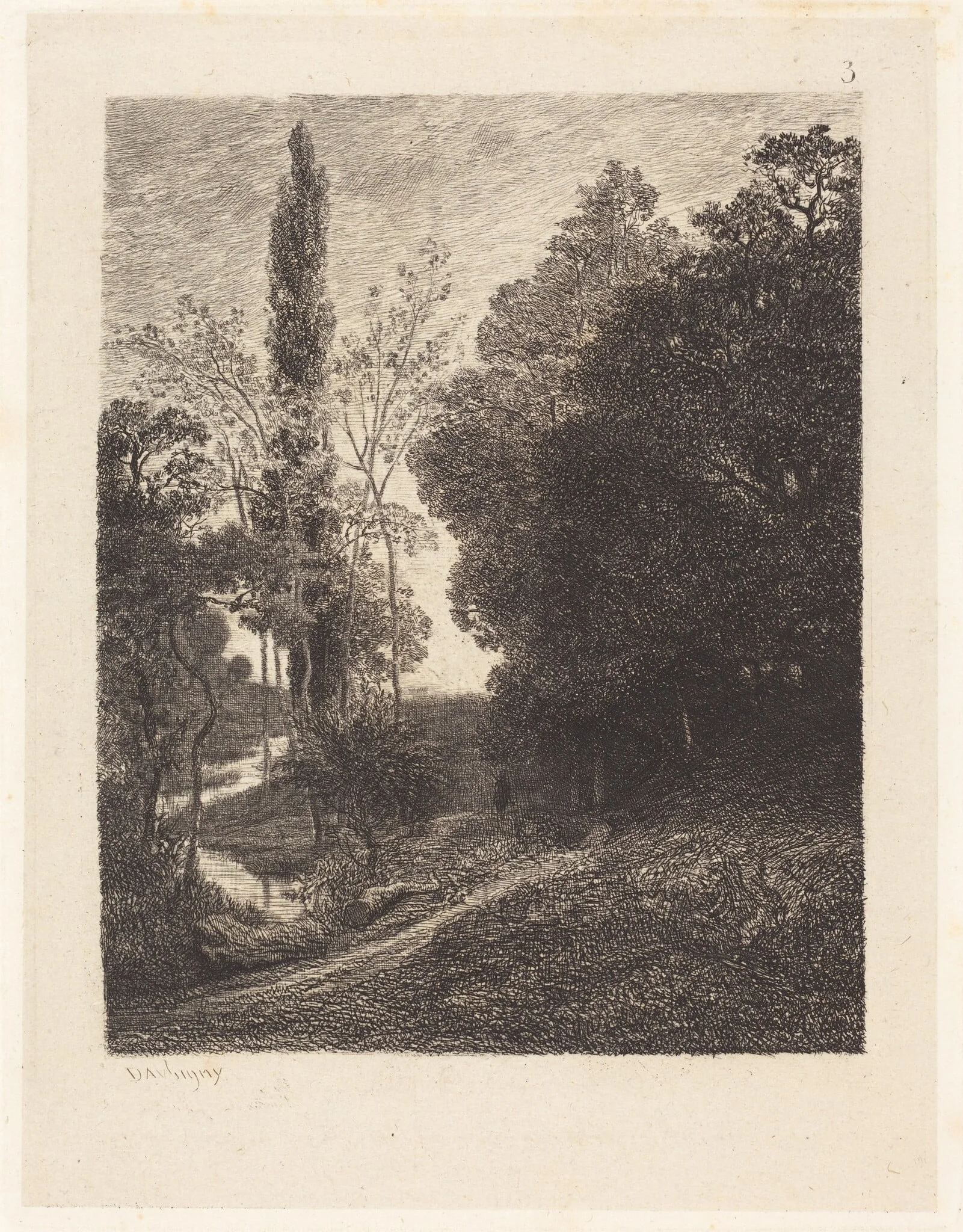 The Banks of the Cousin (Les Bords du Cousin), detail