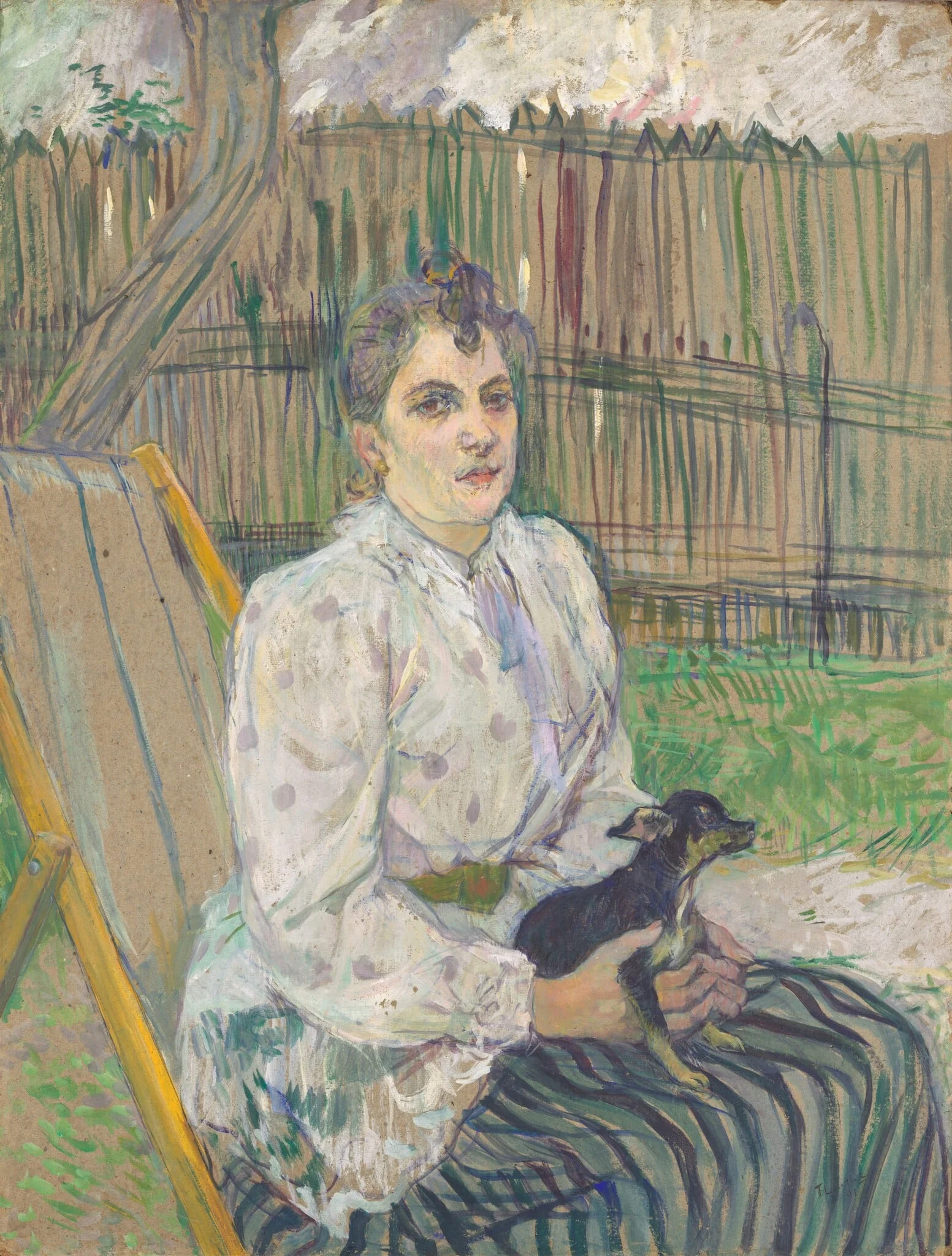 Lady with a Dog, detail