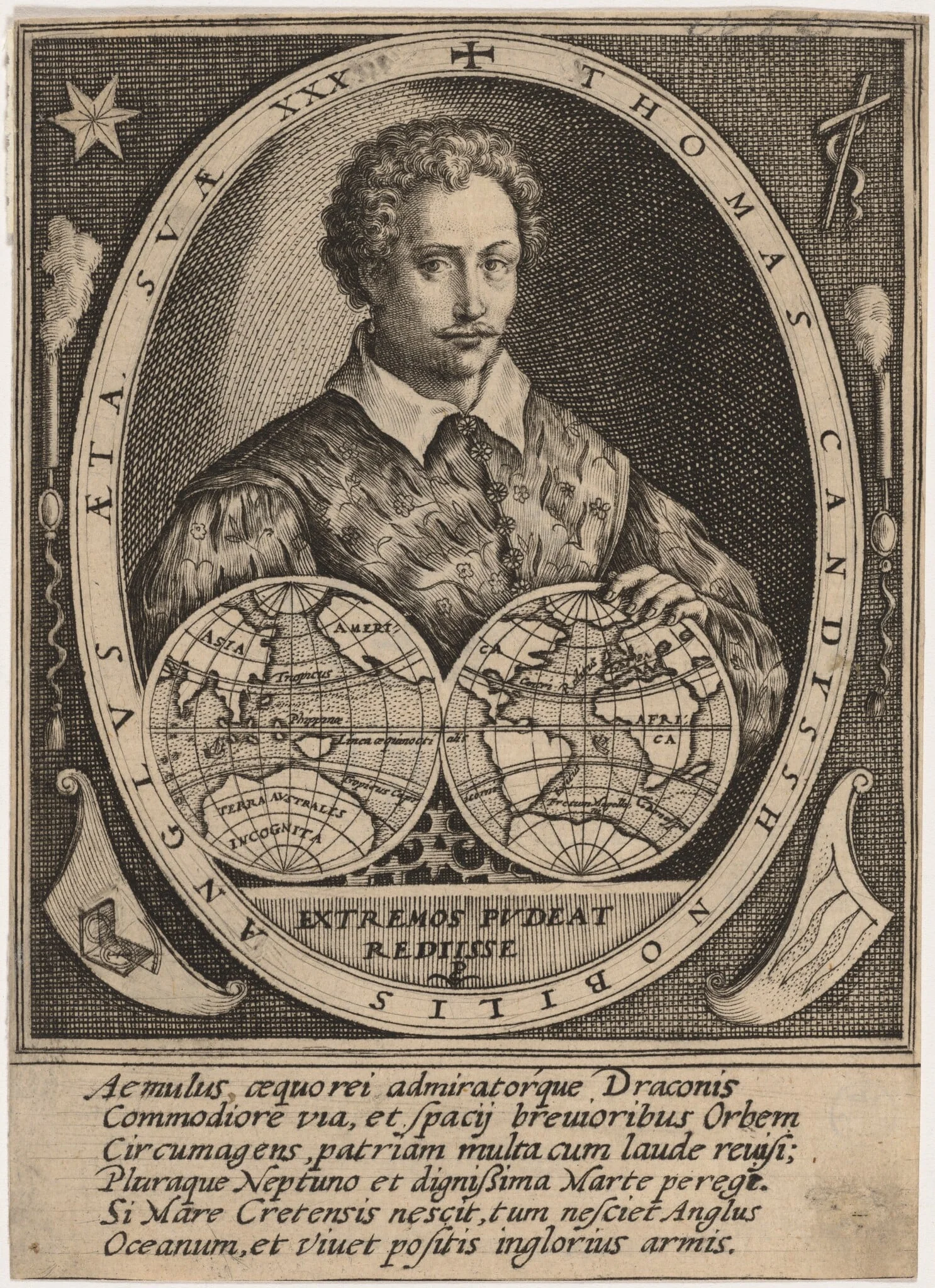 Thomas Cavendish, detail