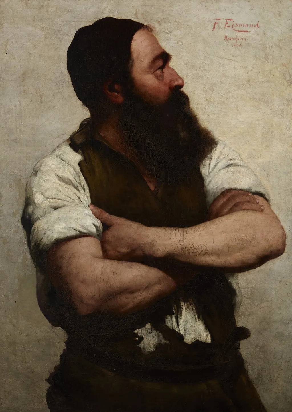Blacksmith, by Franz Ejsmond, oil, 1890