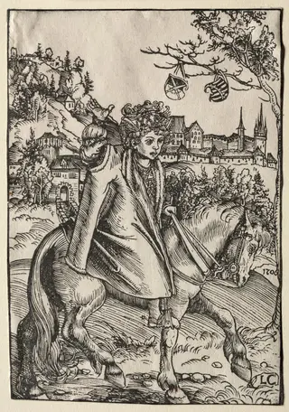 A Boy on Horseback, by Lucas Cranach the Elder, 1506