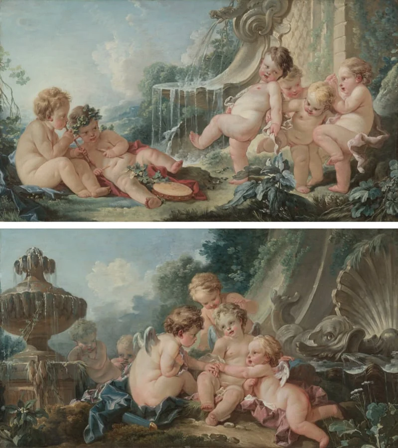 Music and Dance and Cupids in Conspiracy, detail