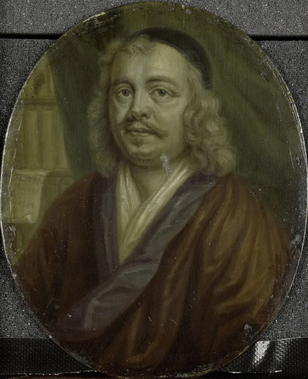 Portrait of Jacob Heiblocq, Rector of the Latin School in Amsterdam, by Arnoud van Halen, oil, 1716